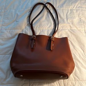 Tan Bucket Shoulder Bag